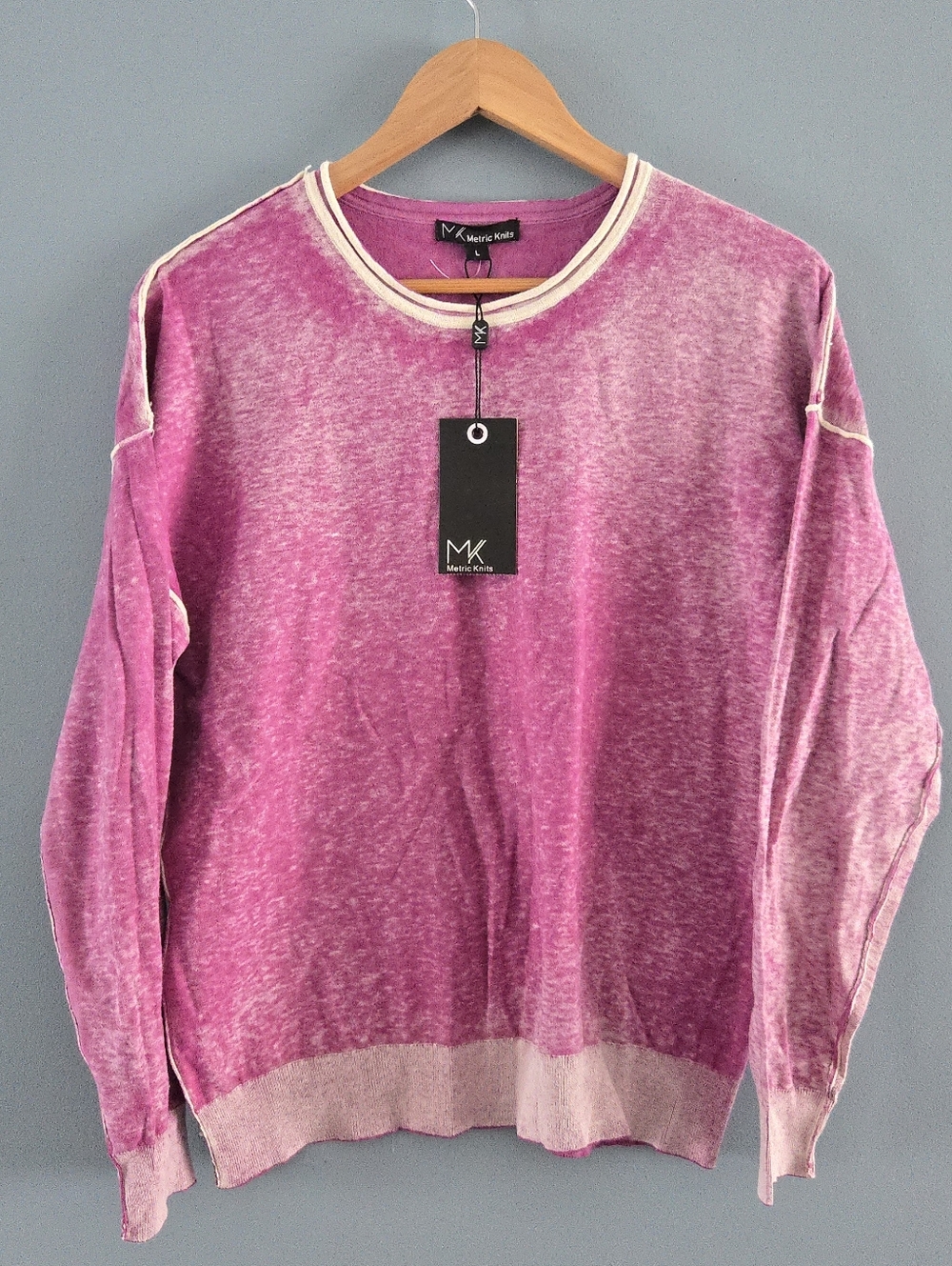 NWT Metric Knits Long Sleeve Lightweight Sweatshirt Large